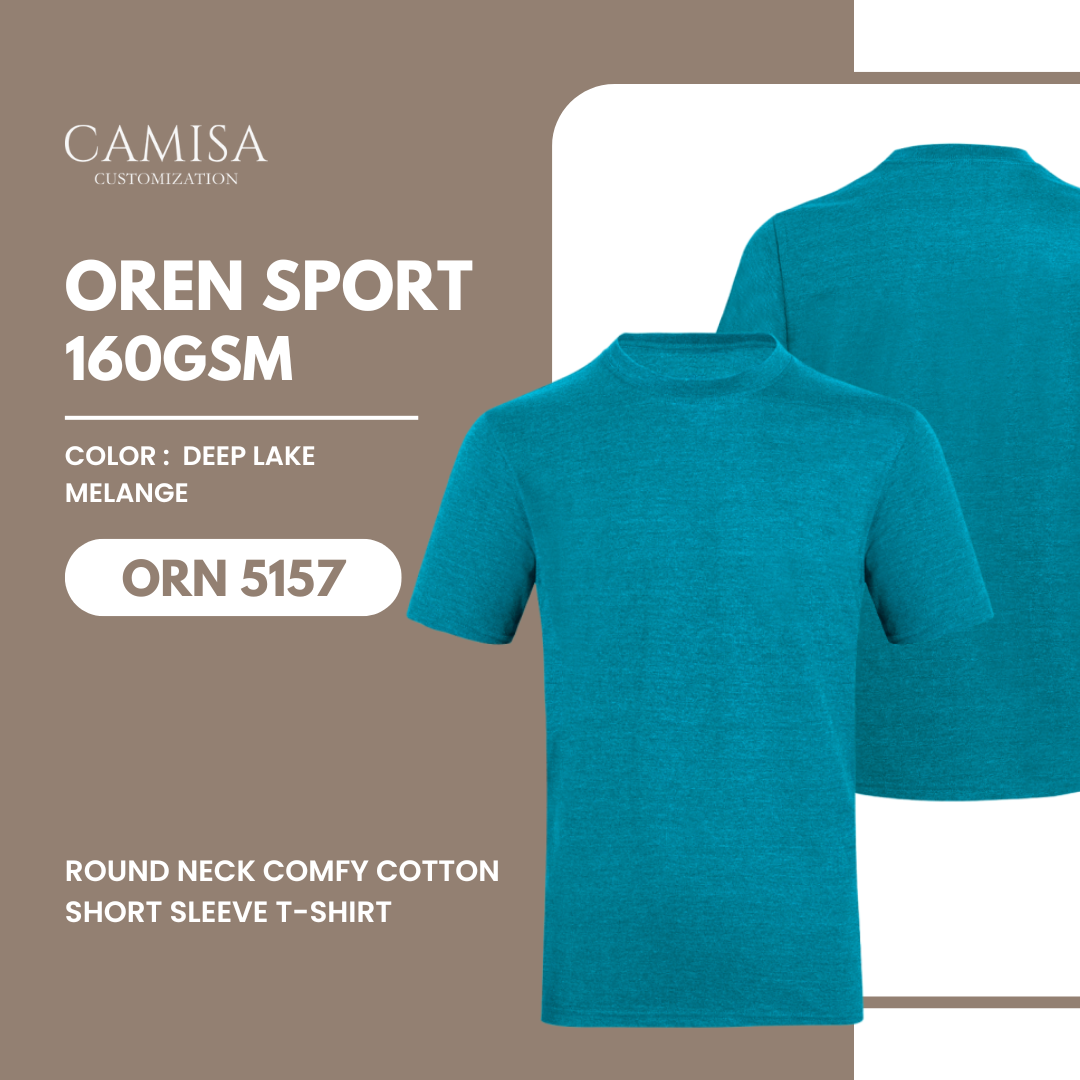 Round Neck Comfy Cotton Short Sleeve T-Shirt ORN51 Camisa Trend