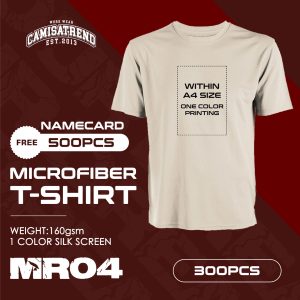 300 PCS ROUND NECK MICROFIBER (WITH PRINTING)