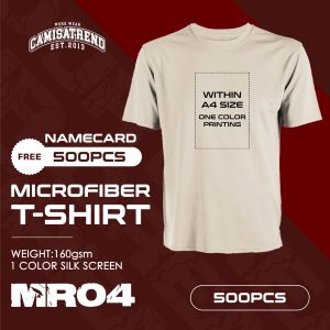 500 PCS ROUND NECK MICROFIBER (WITH PRINTING)